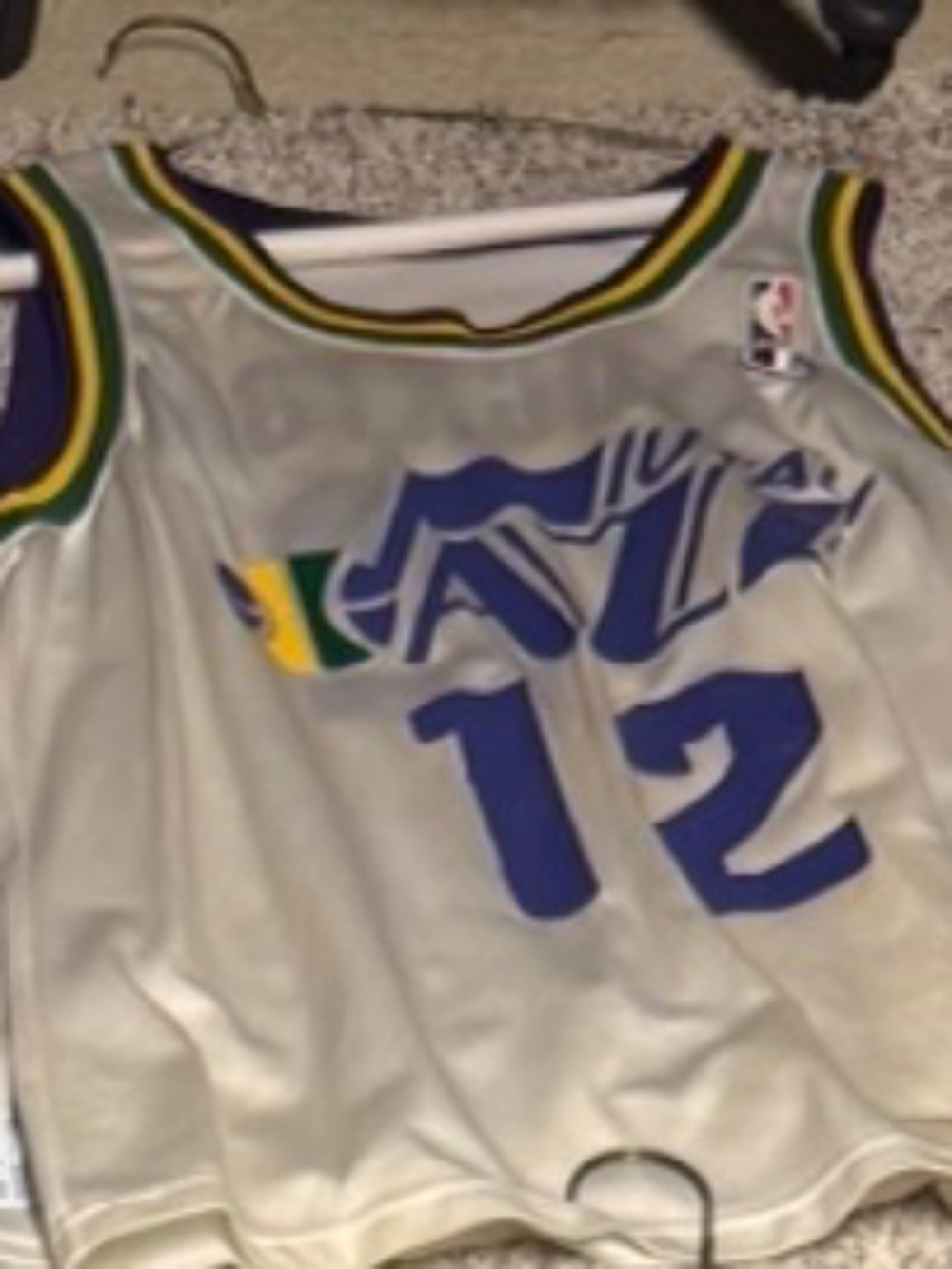 Original Champion John Stockton Itah Jazz Jersey Size 48